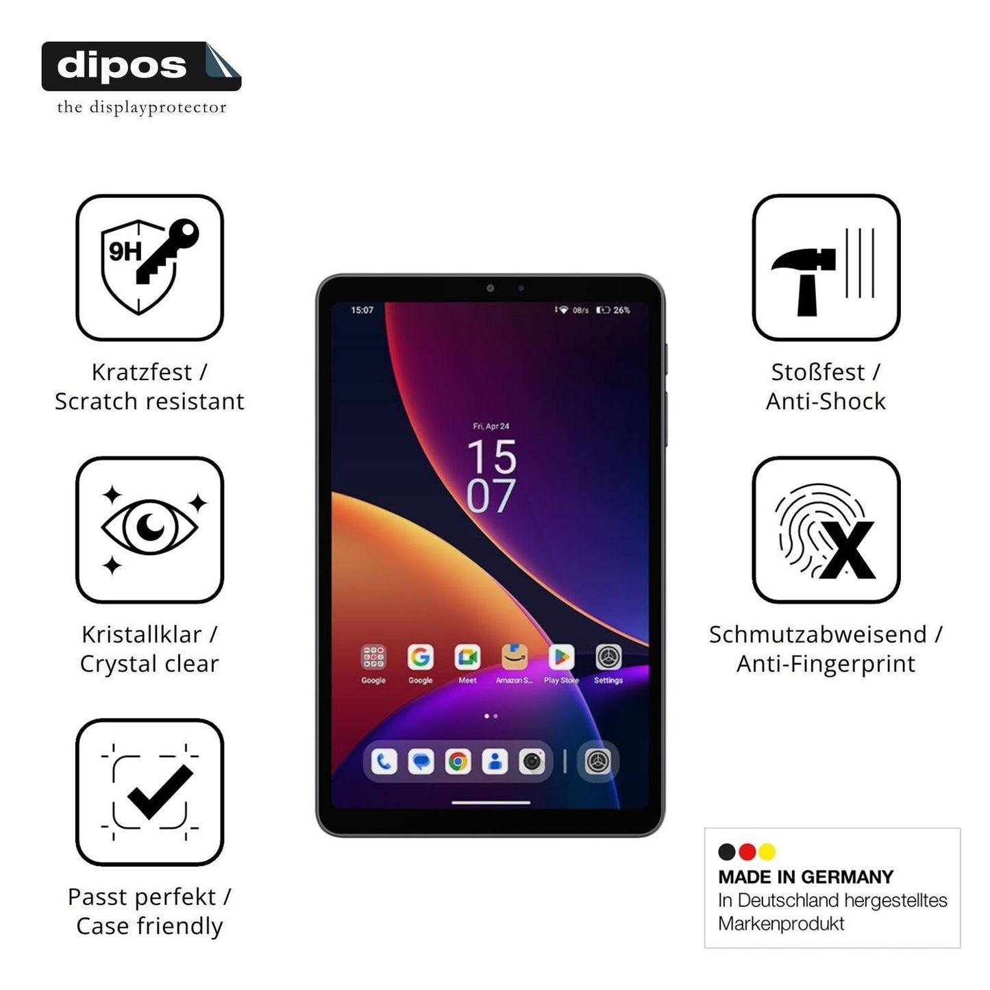 2x 9H Schutzfolie für Alldocube iPlay 80 mini Pro (7)