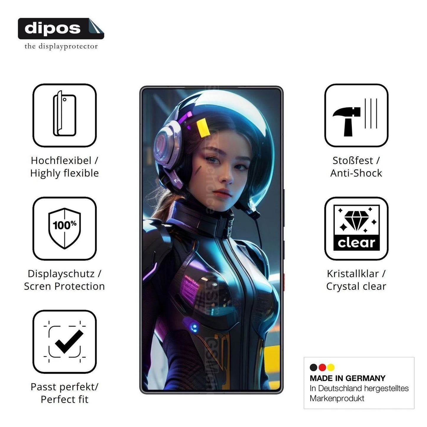 2x 3D Full Cover Schutzfolie für Nubia Red Magic 1 (1)