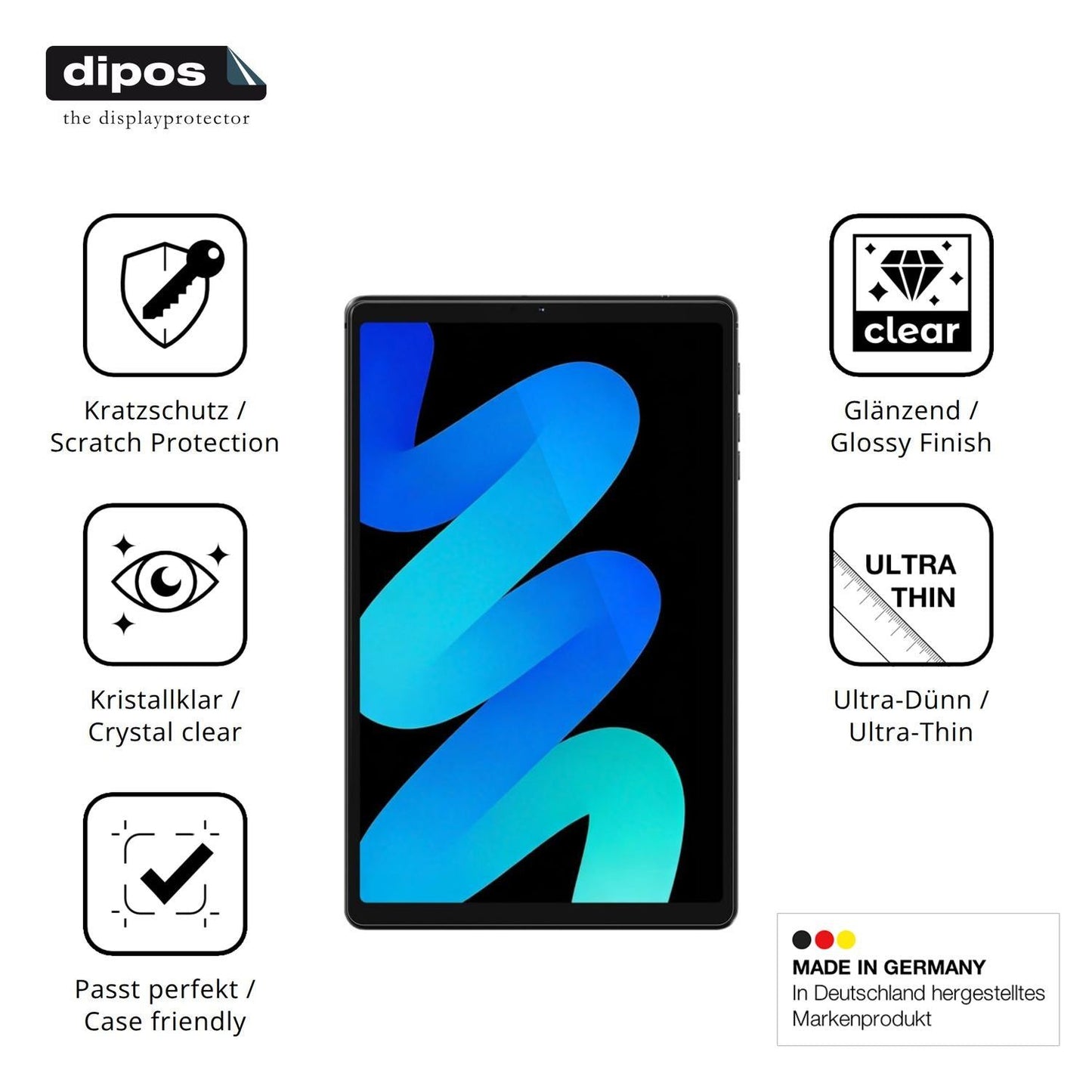 2x Schutzfolie klar für Philips T7250 Display-Schu (7)