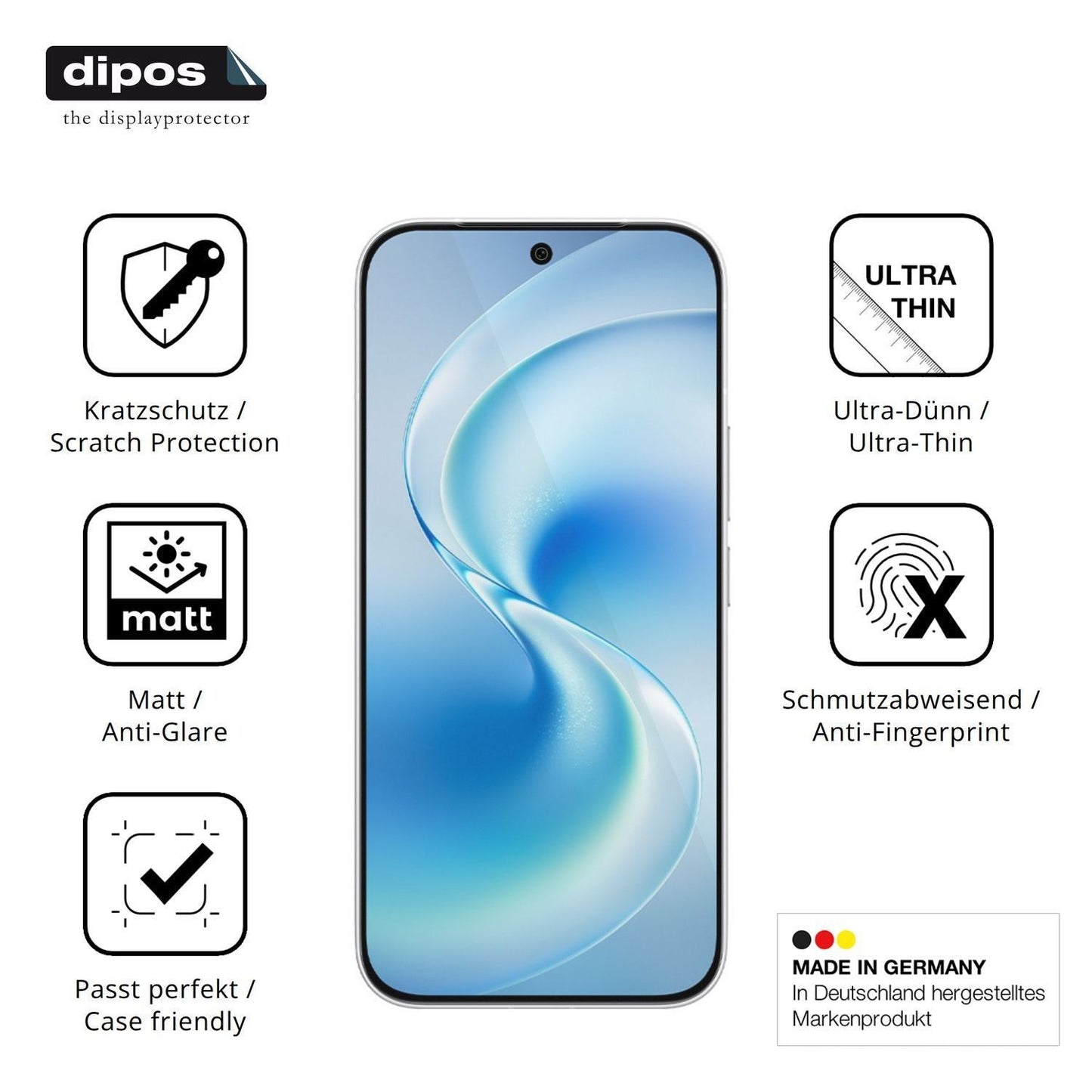 4x Schutzfolie matt für Vivo S60 Display-Schutzfol (7)