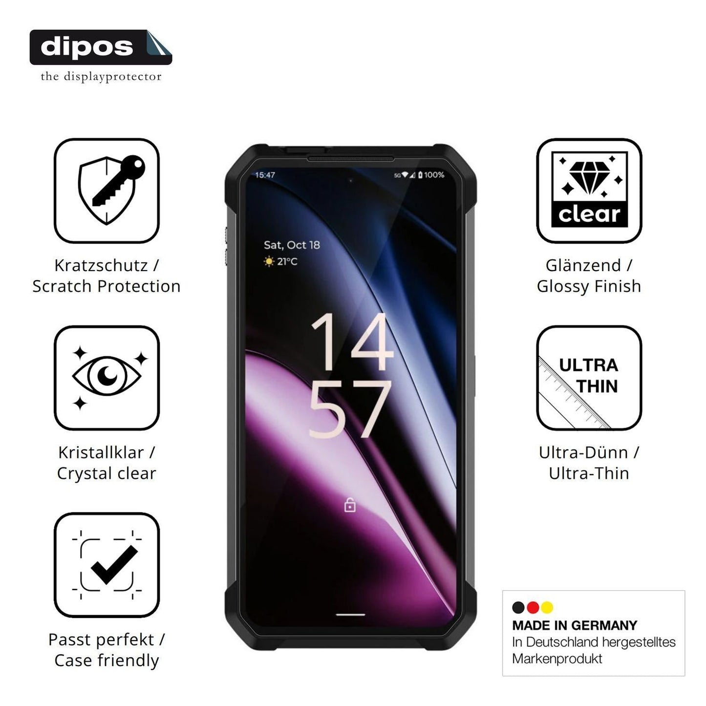 4x Schutzfolie klar für iHunt Tank 4 Pro Display-S (7)