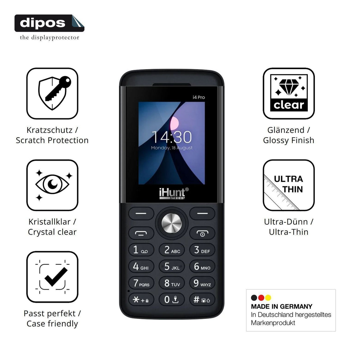 4x Schutzfolie klar für iHunt i4 Pro Display-Schut (7)