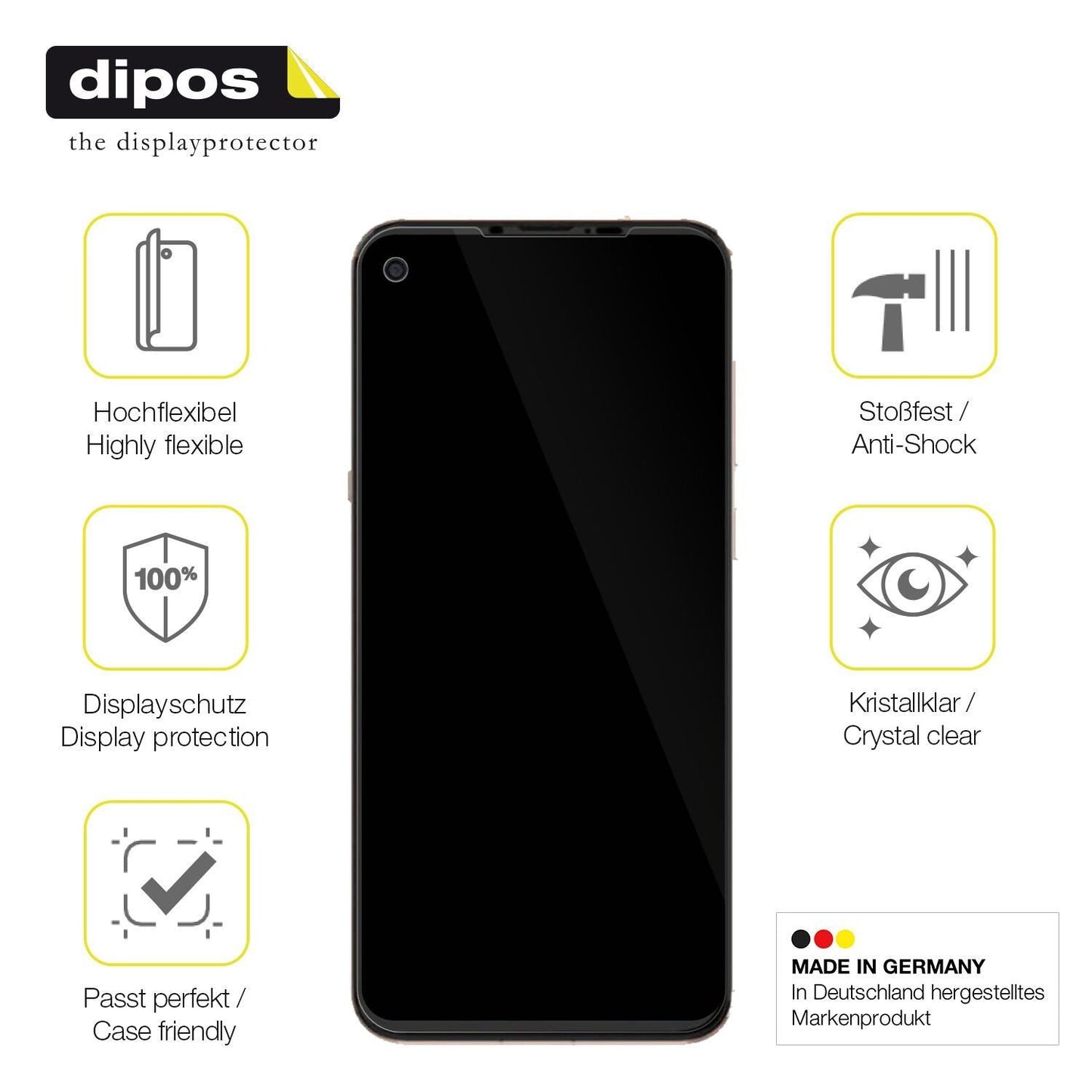 2x 3D Full Cover Schutzfolie für Hisense U30 (7)