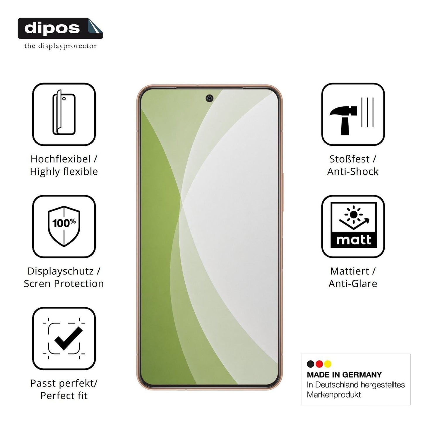 2x Full Cover Schutzfolie matt für Sharp Aquos R11 (7)