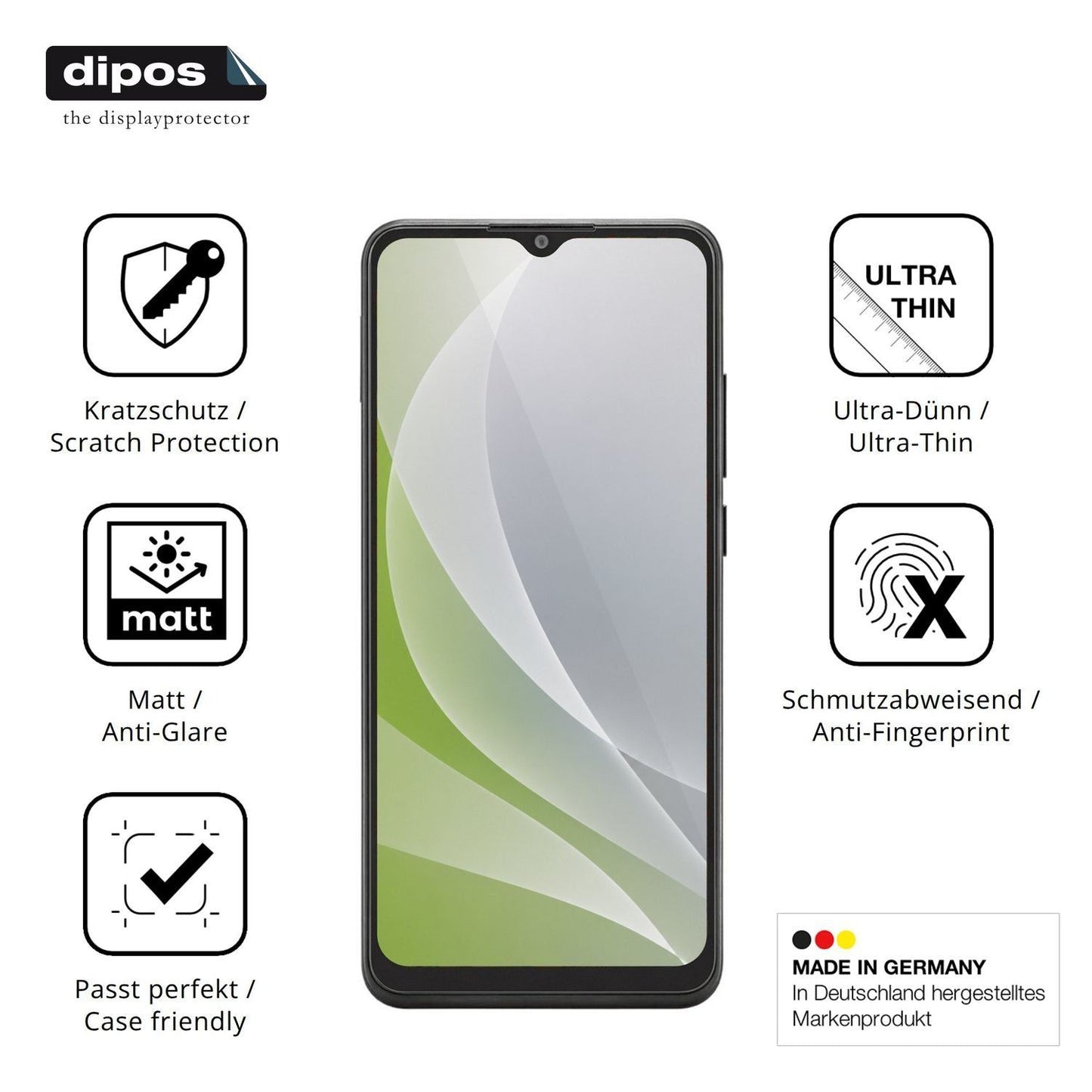 4x Schutzfolie matt für Telstra T-Pro Display-Schu (7)