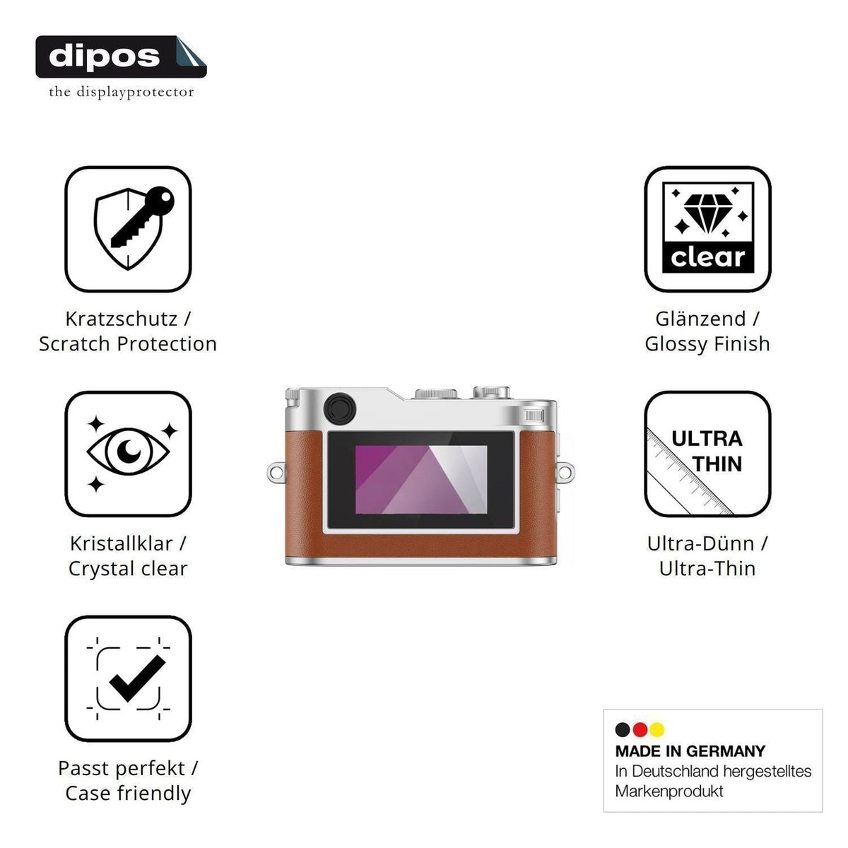 4x Schutzfolie klar für Rollei Mini Digital Camera (7)