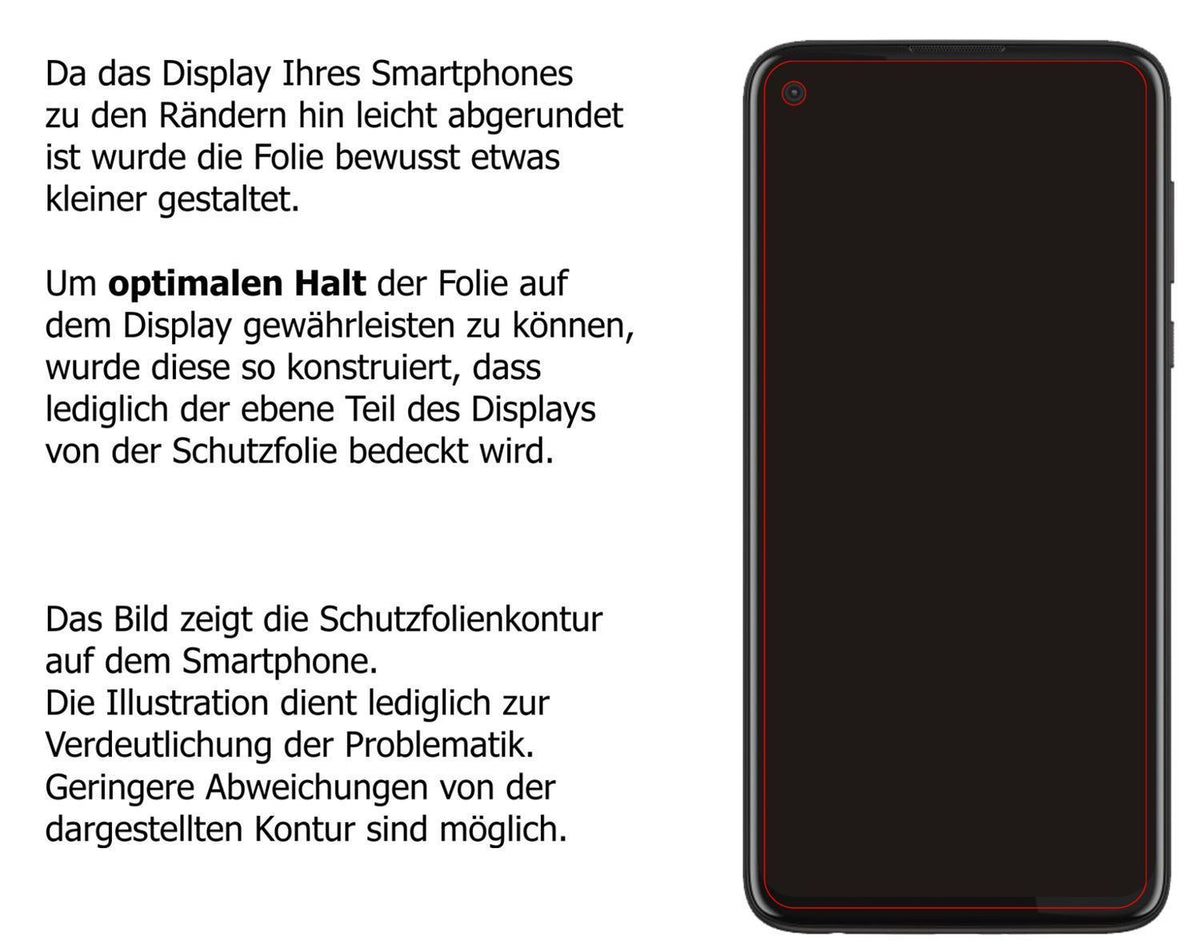 5x Schutzfolie matt für Motorola Moto G8 Power Dis (6)