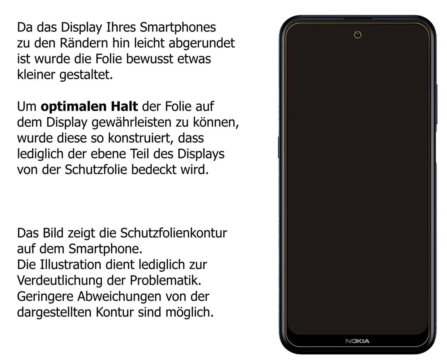 Blickschutzfolie für Nokia X100 matt Schutzfolie P (5)