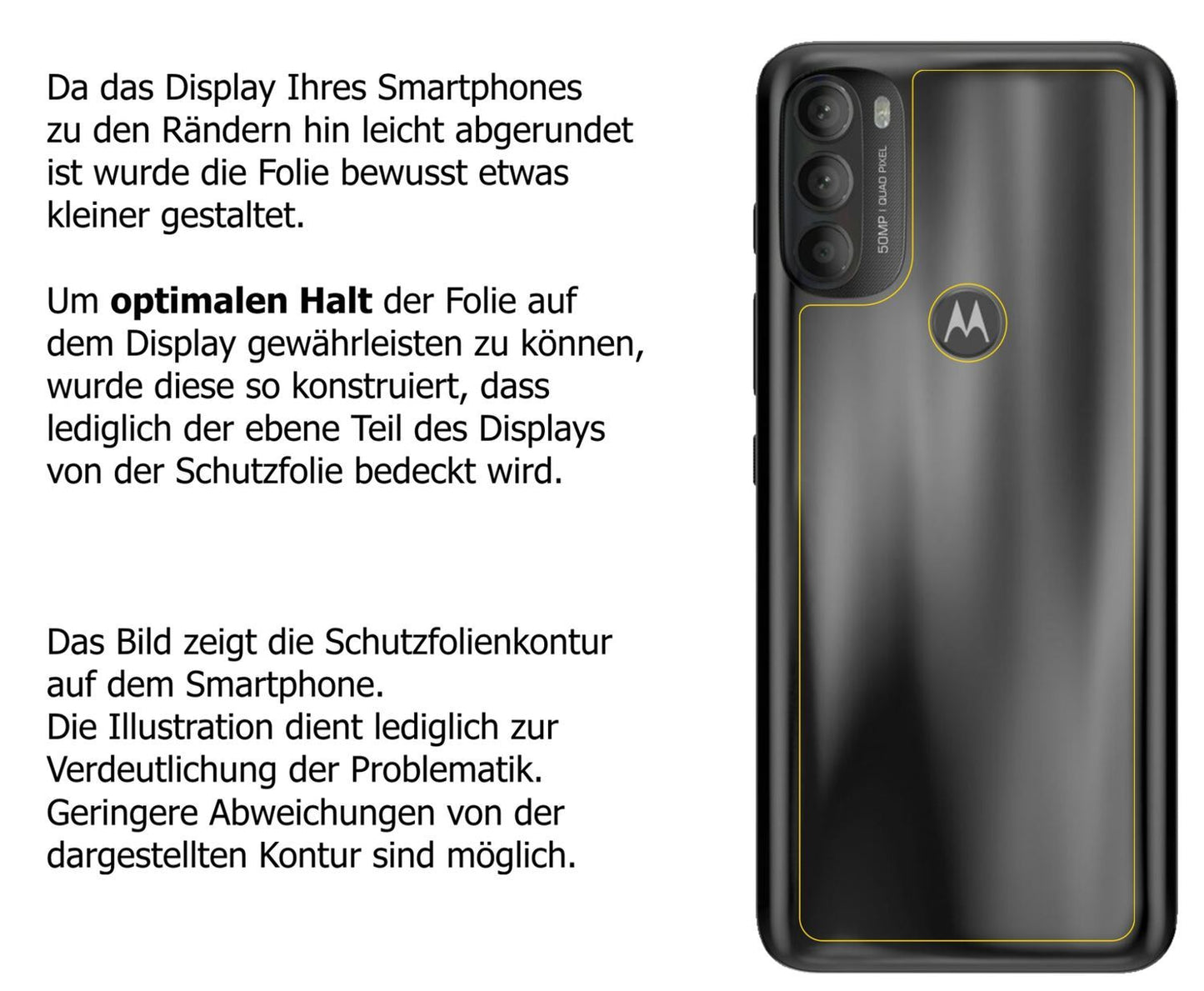 1x Schutzfolie matt für Motorola Moto G71 Rückseit (6)