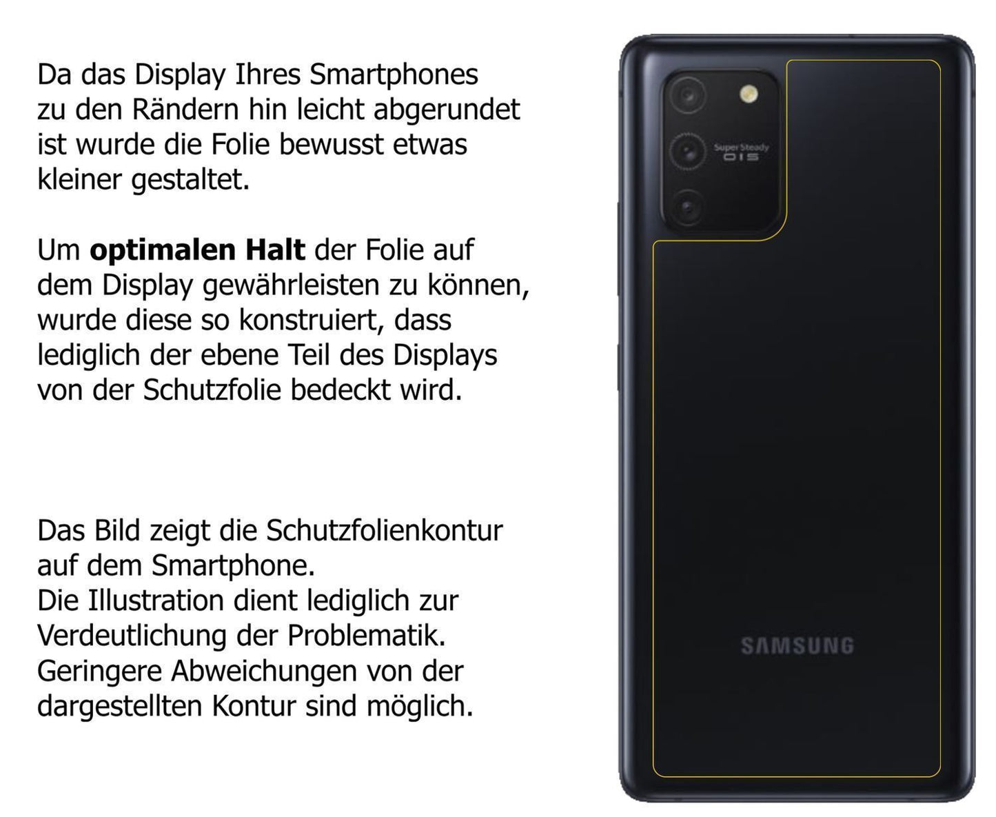 5x Schutzfolie matt für Samsung Galaxy S10 Lite Rü (6)