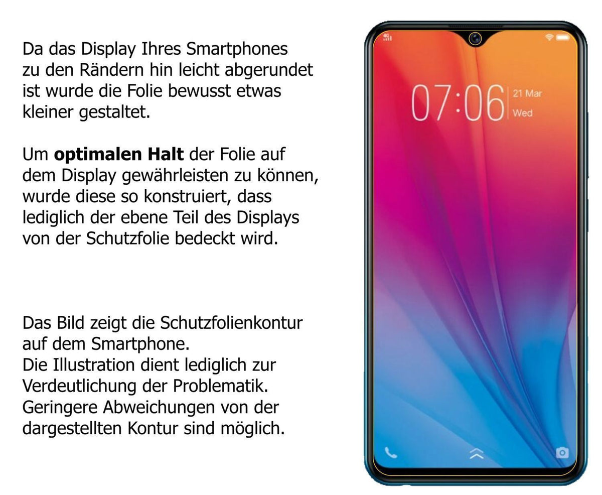 6x Schutzfolie matt für Vivo Y91C (2020) Display-S (6)