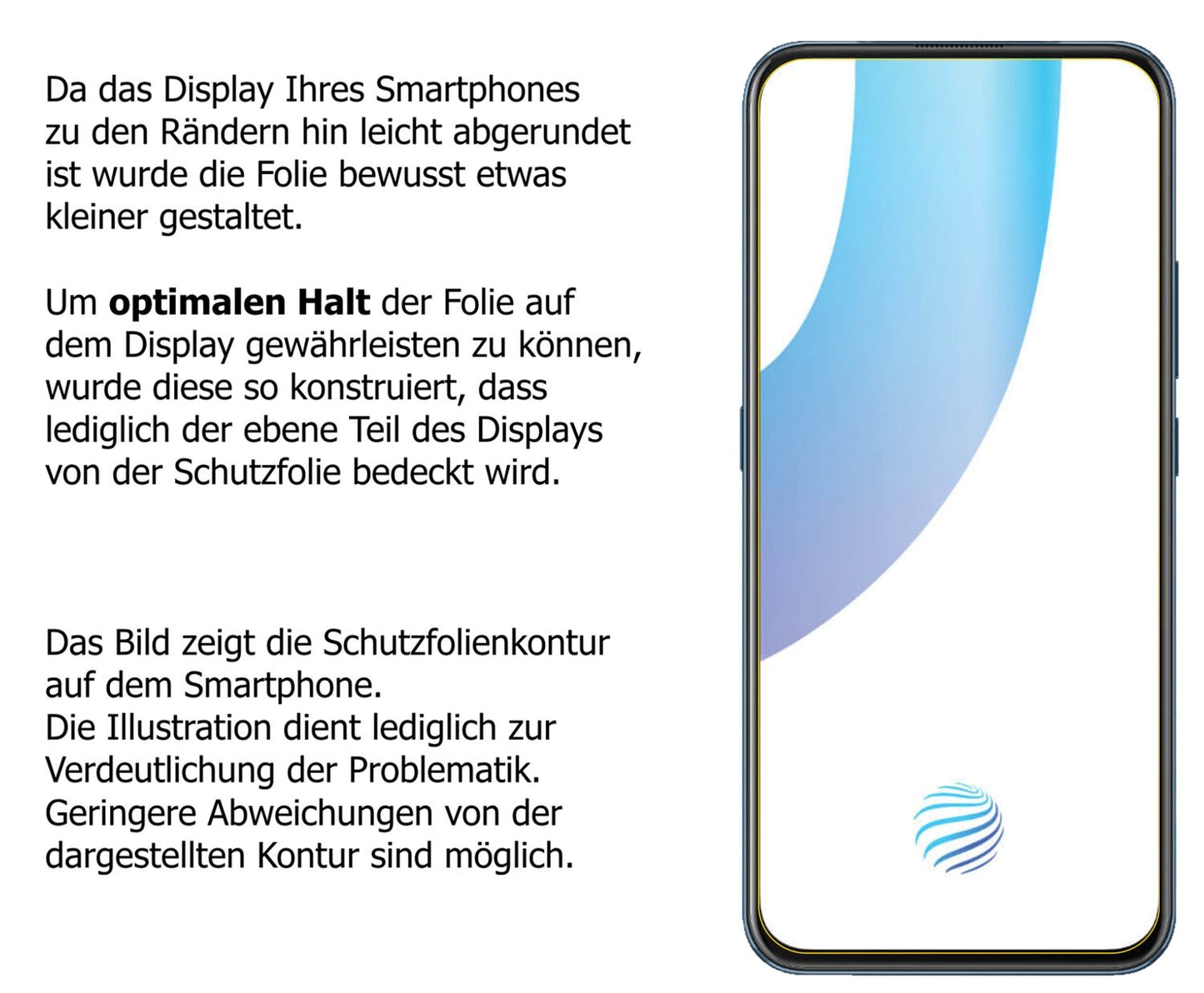 Blickschutzfolie für Vivo V17 Pro matt Schutzfolie (5)