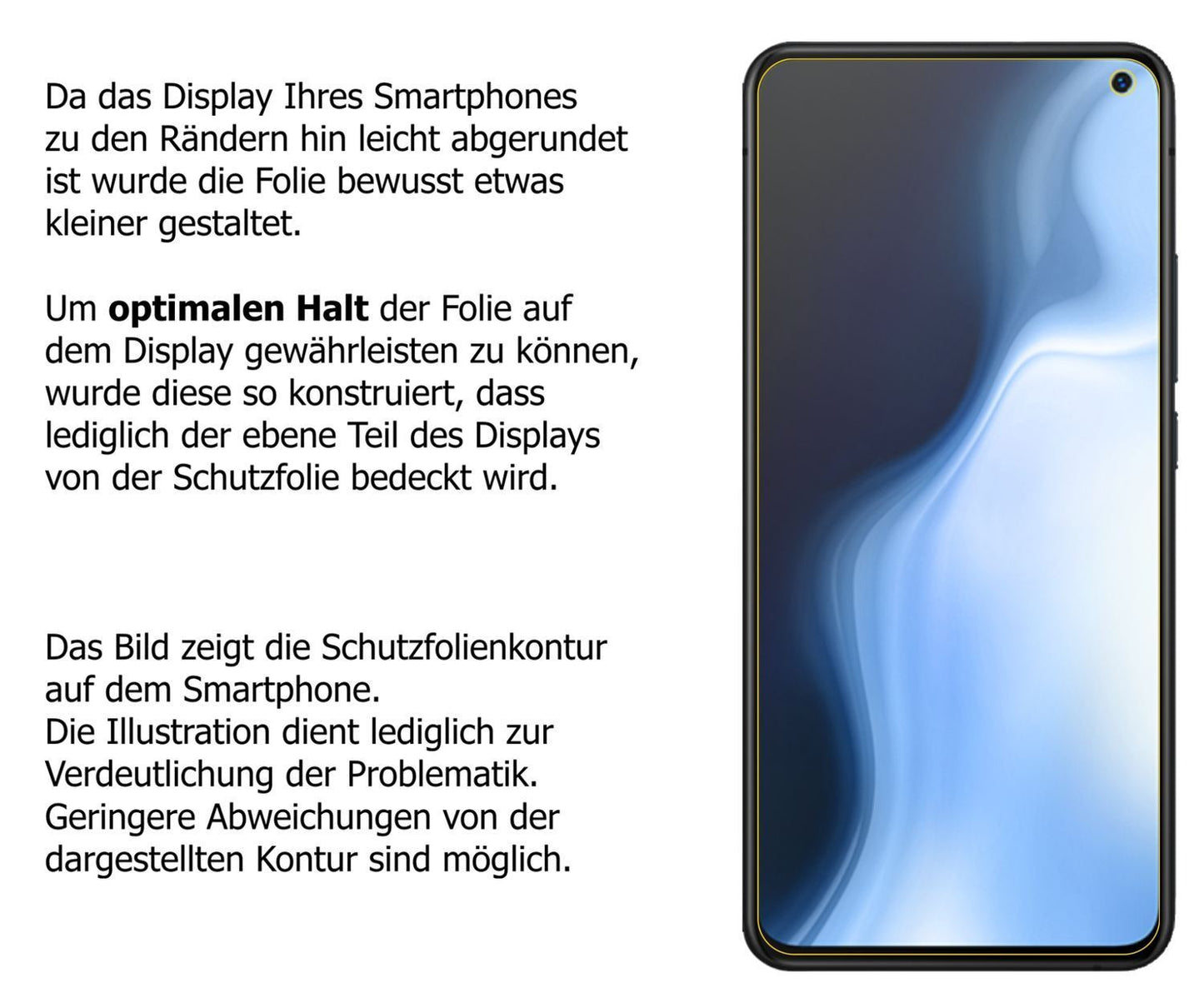 Blickschutzfolie für Vivo S5 matt Schutzfolie Priv (5)