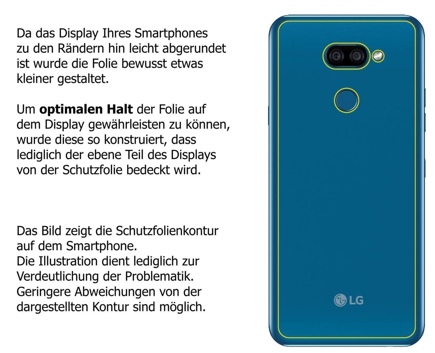 5x Schutzfolie matt für LG K40s Rückseite Display- (6)