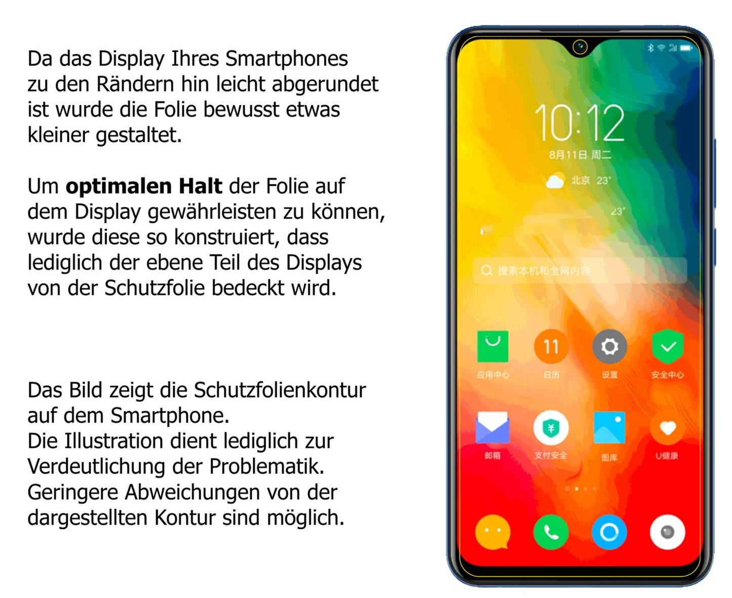 6x Schutzfolie matt für Lenovo K6 Enjoy Display-Sc (6)