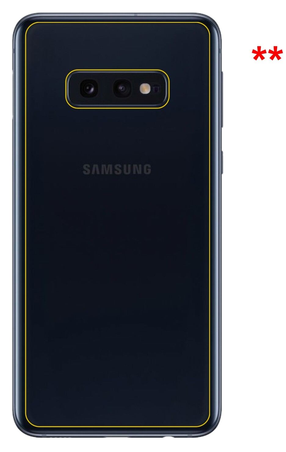 5x Schutzfolie klar für Samsung Galaxy S10e Rückse (5)
