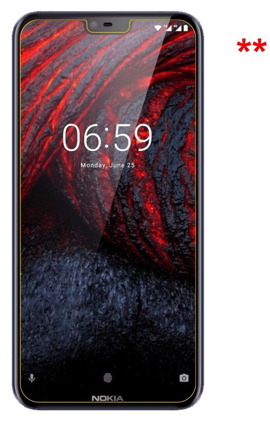 Blickschutzfolie für Nokia 6.1 Plus matt Schutzfol (5)