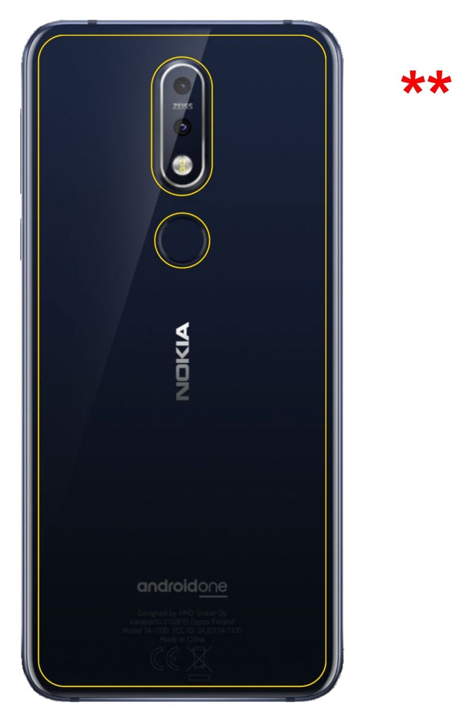 2x 9H Schutzfolie matt für Nokia 7.1 Rückseite Pan (9)