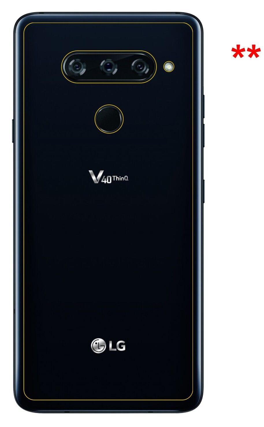5x Schutzfolie klar für LG V40 ThinQ Rückseite Dis (5)