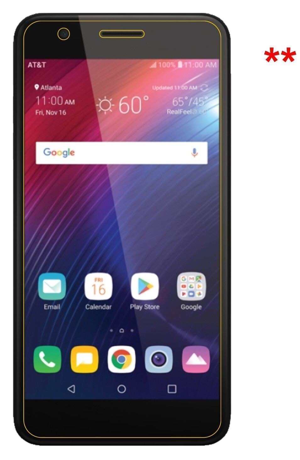 2x Schutzfolie klar für LG Phoenix Plus Display-Sc (5)