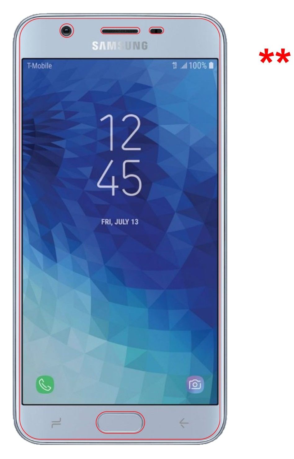 Blickschutzfolie für Samsung Galaxy J7 Star matt S (5)