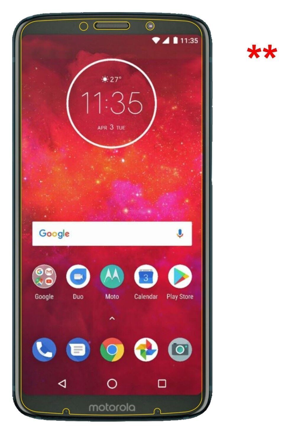Blickschutzfolie für Motorola Moto Z3 Play matt Sc (5)