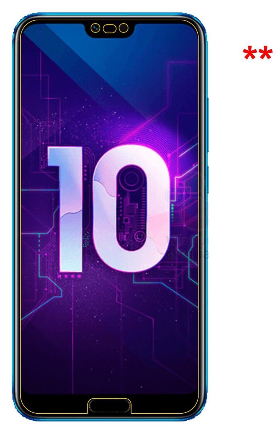 5x Schutzfolie klar für Honor 10 Display-Schutzfol (5)