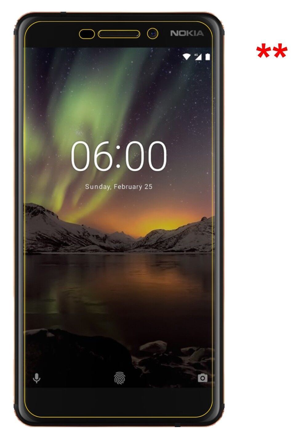 Blickschutzfolie für Nokia 6 (2018) matt Schutzfol (5)
