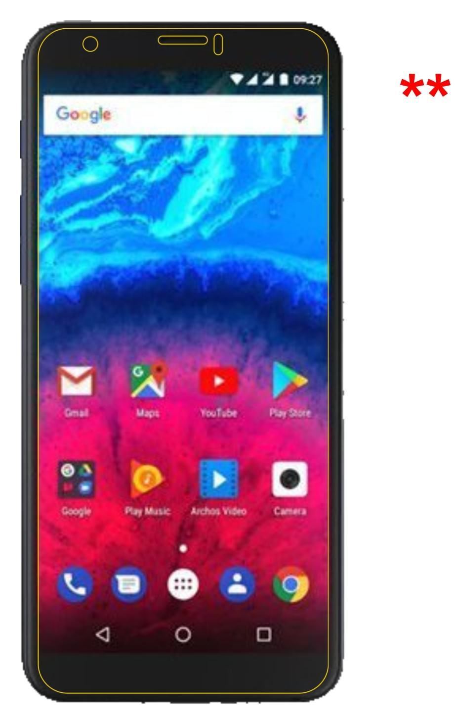 1x 9H Schutzfolie für Archos Core 60S Panzerfolie (9)