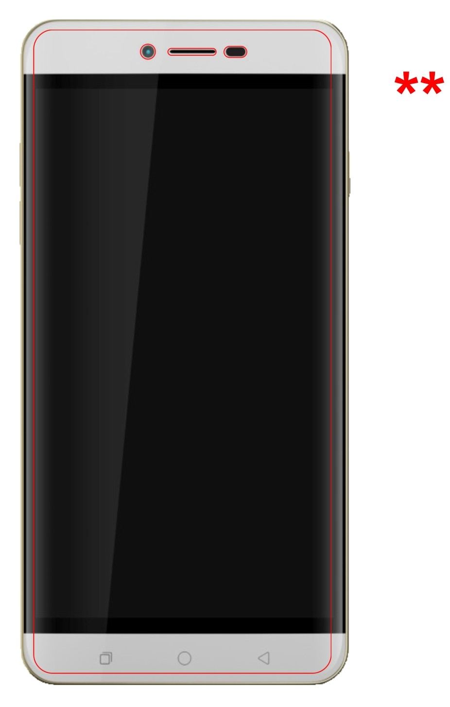 Blickschutzfolie für Coolpad Torino R108 matt Schu (5)