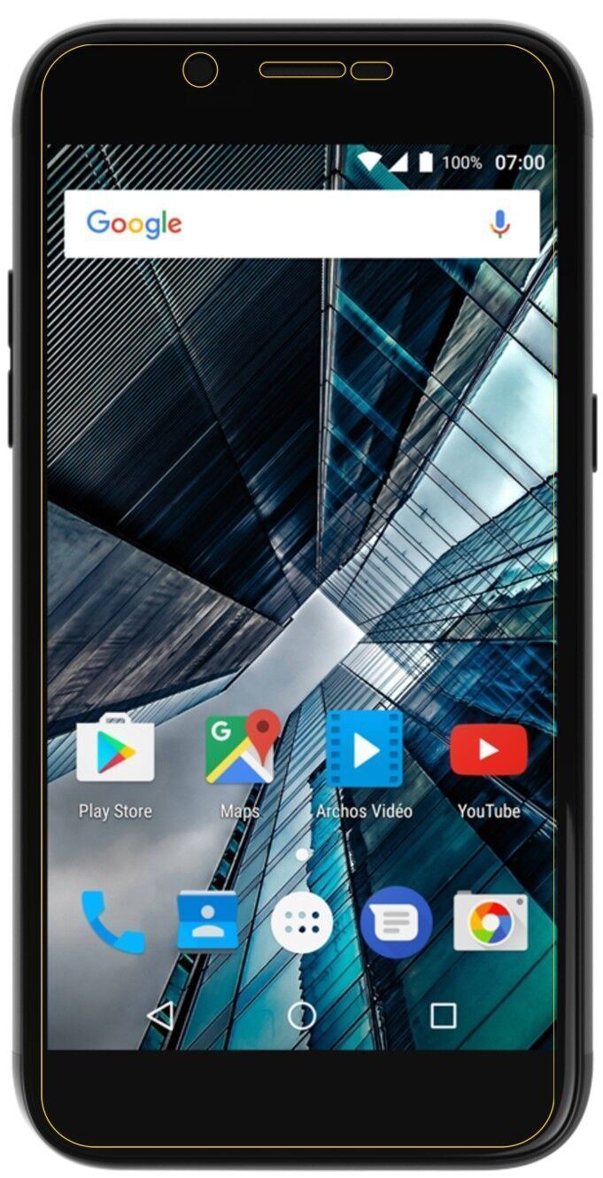 1x 9H Schutzfolie matt für Archos 50 Graphite Panz (9)