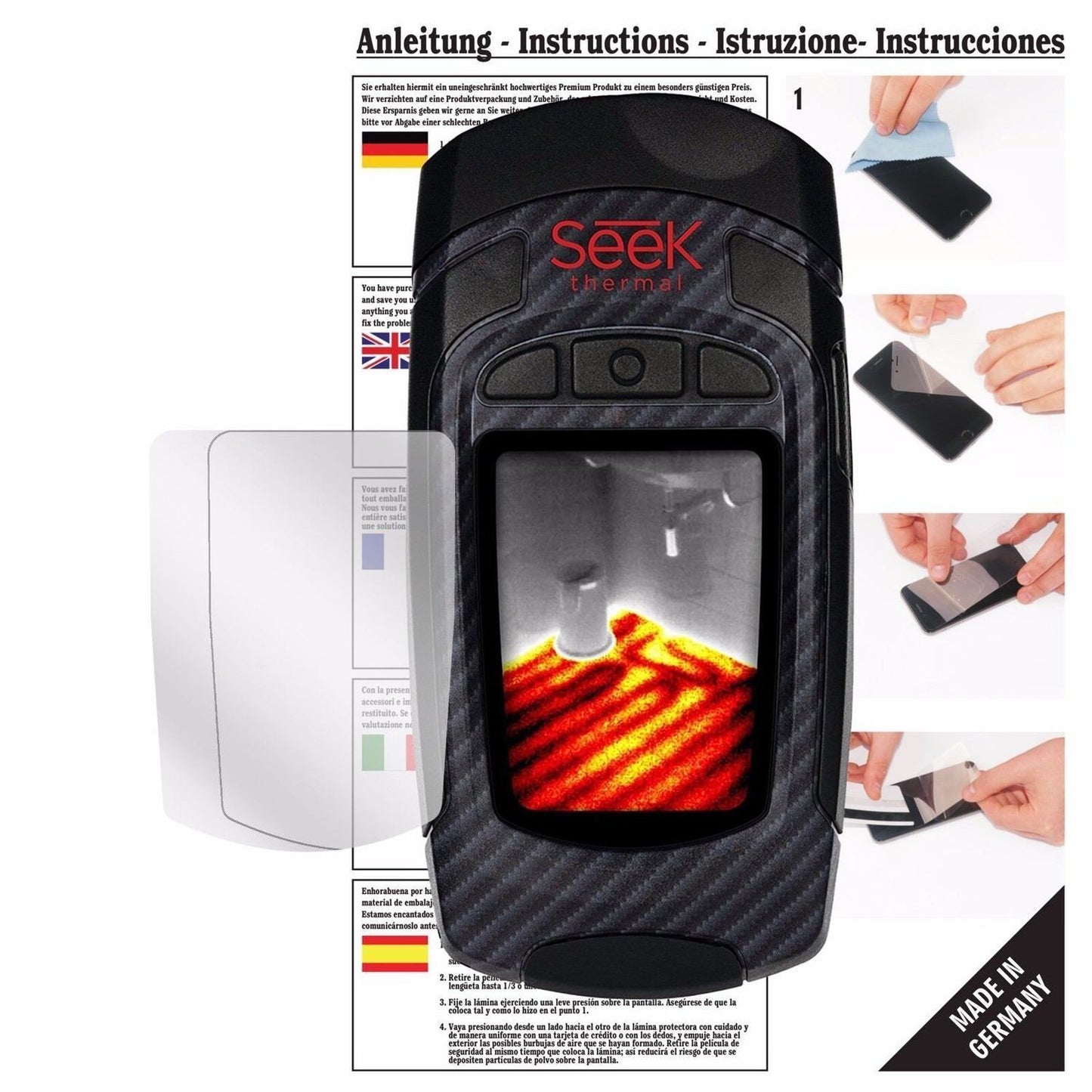 6x Schutzfolie klar für Seek Thermal RevealPro Wär (1)