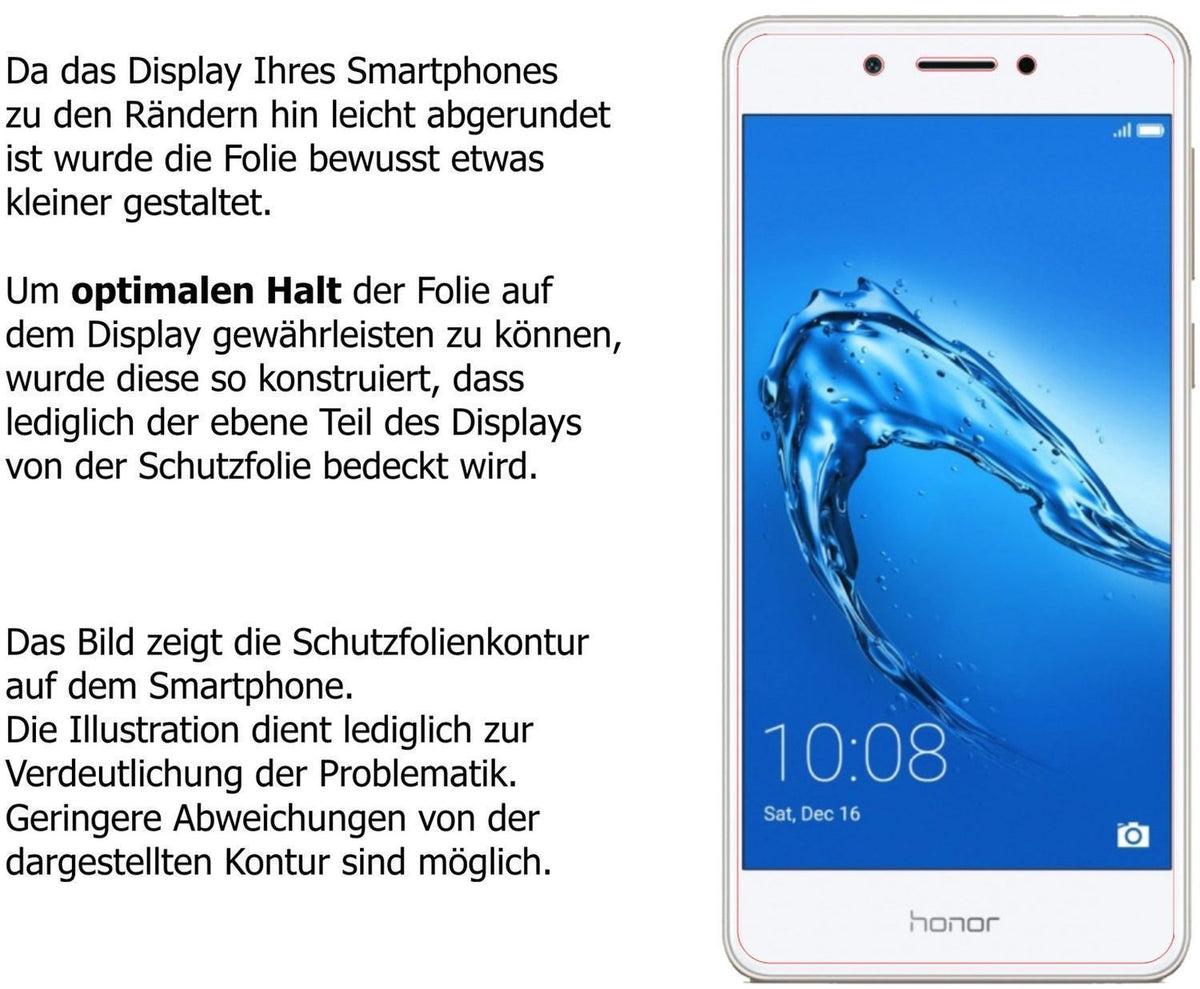 Blickschutzfolie für Huawei Honor 6C matt Schutzfo (5)