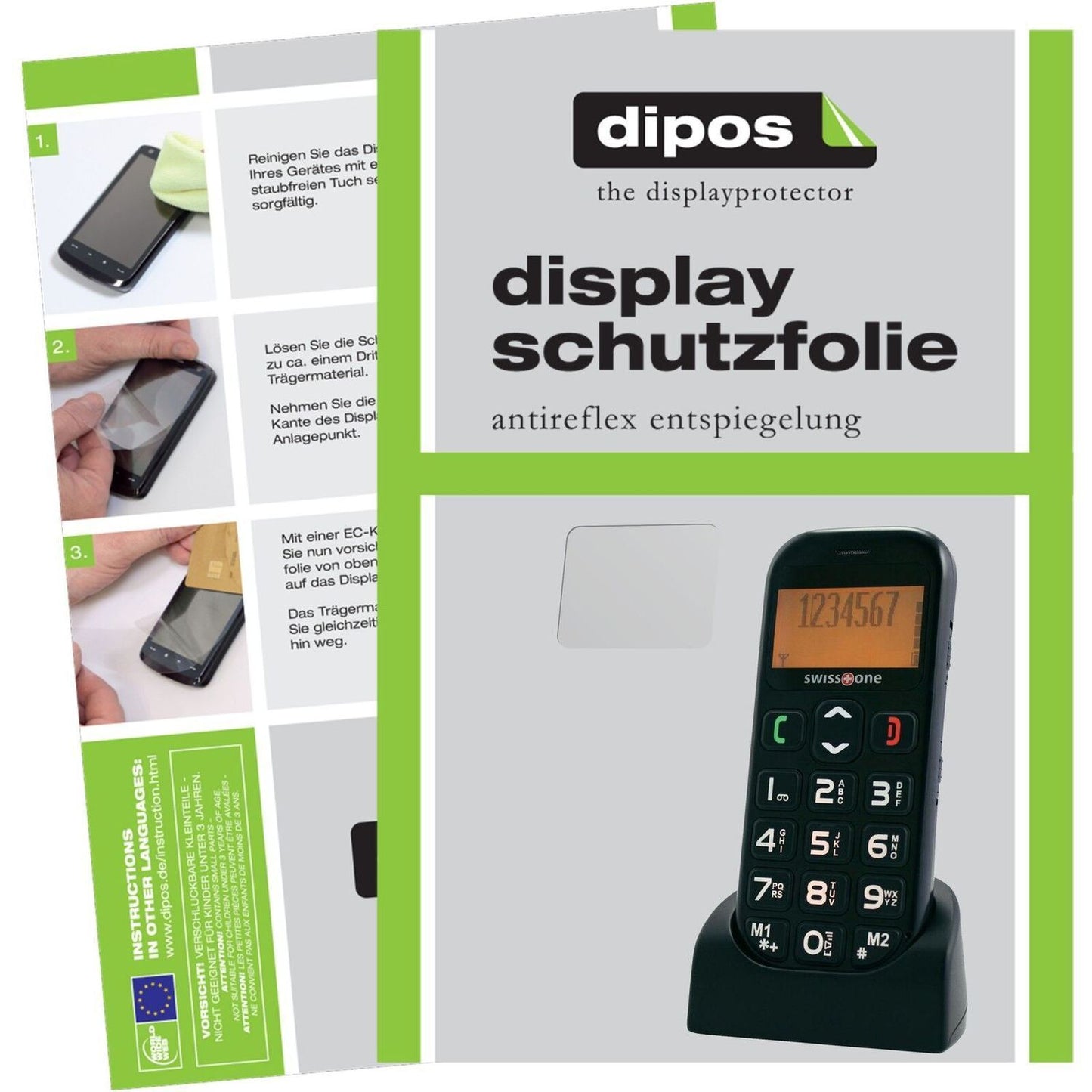 2x Schutzfolie matt für BBM 320 Swisstone Display- (1)