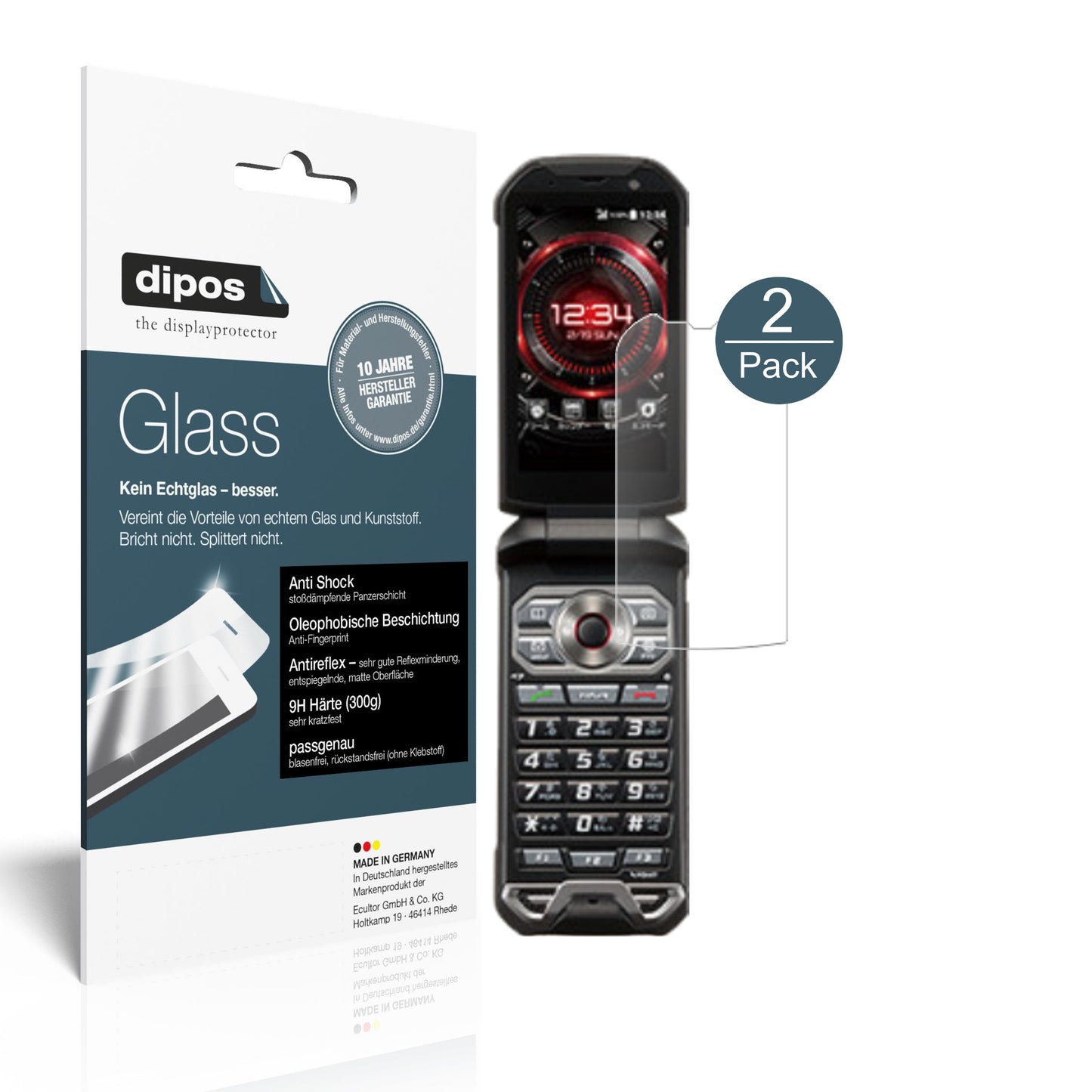 Mattes Panzerglas: Schutz vor Brüchen, Fingerabdrücken und Bildschirmblendung für Kyocera-Torque X01