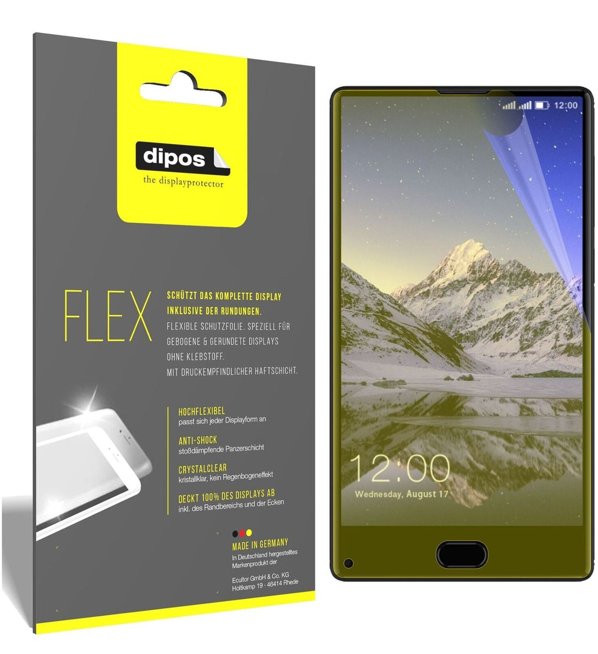 dipos Displayschutz für Leagoo Kiicaa Mix, transparente Oberfläche, geringe Dicke und perfekte Passform