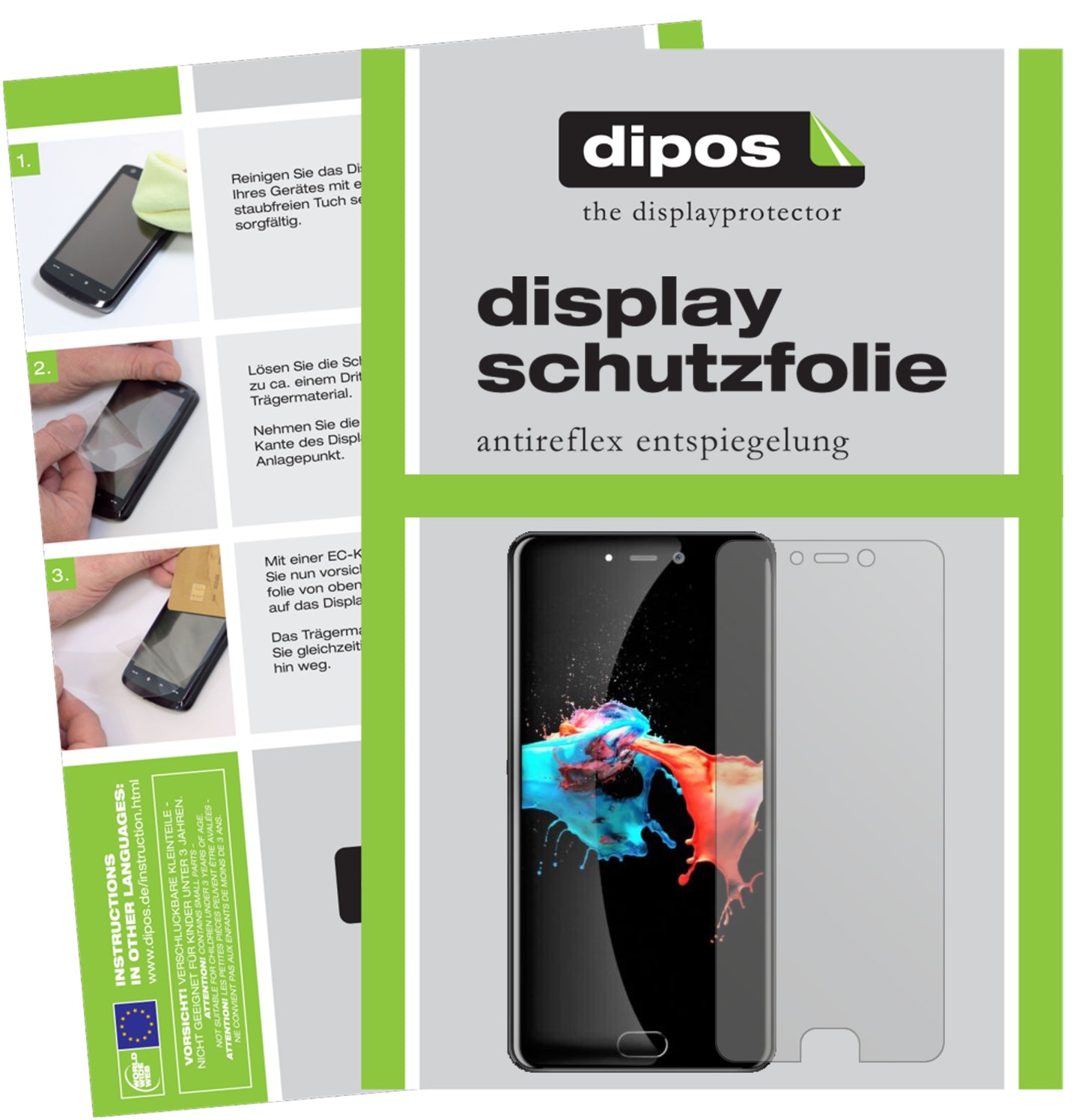 Mattes Panzerglas: Entspiegelte, dünne Folie, Fingerabdruckresistenz und Bildschirmschutz für Leagoo-T5c