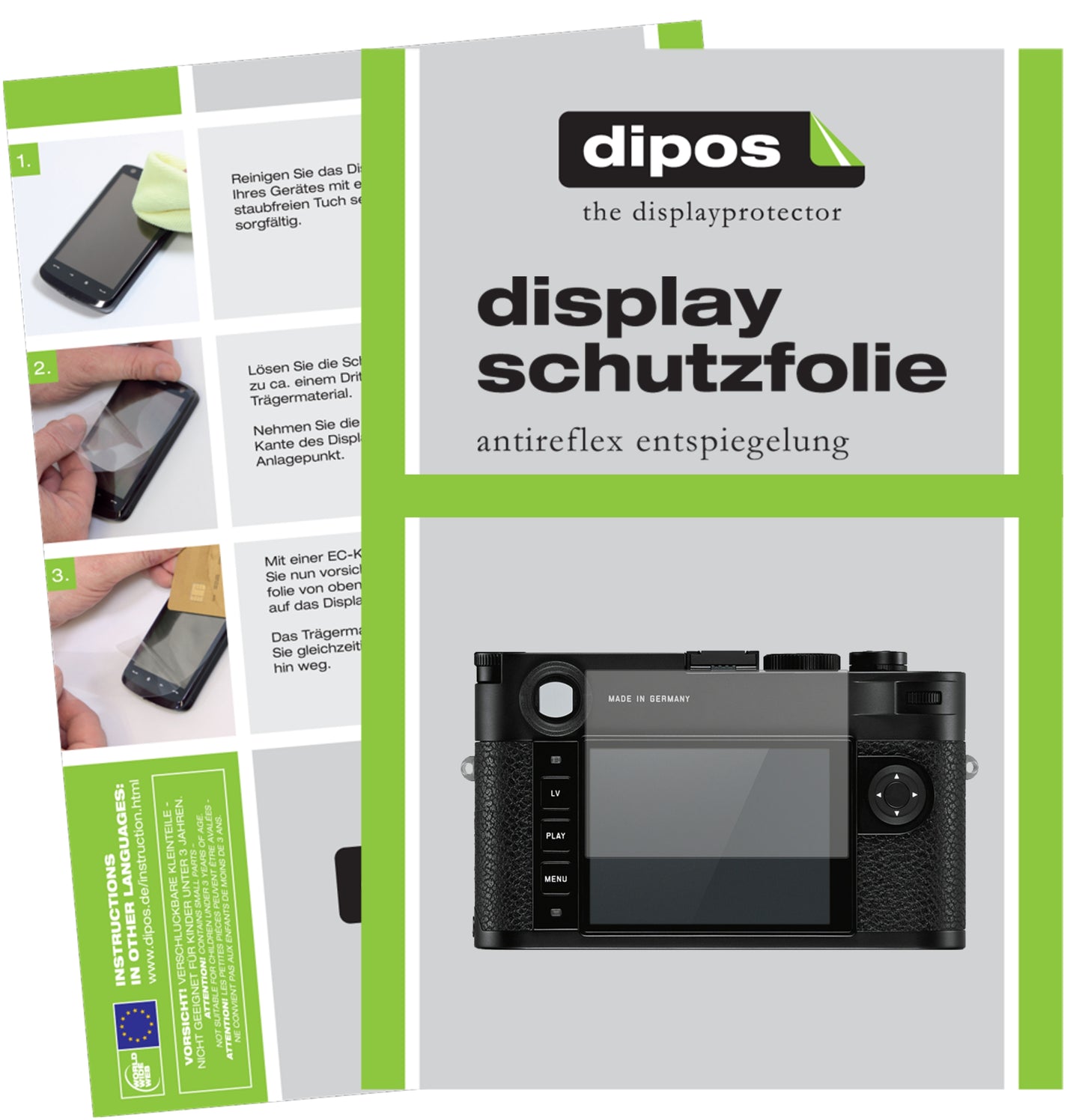 Displayschutzfolie passend für Leica M10
