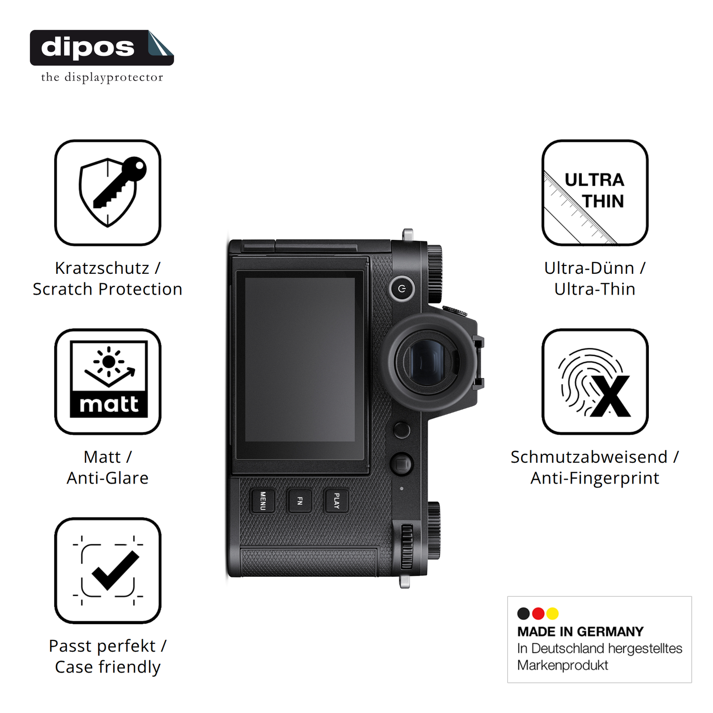 4x Matte Screen Protector for Leica SL3