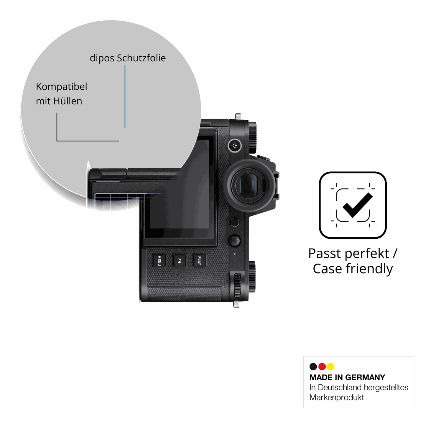 4x Screen Protector for Leica SL3 Crystal Clear