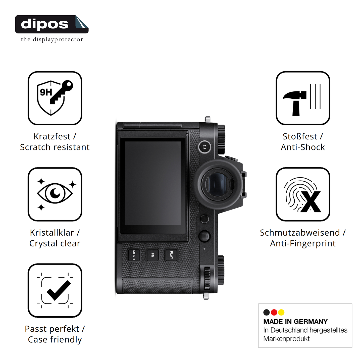 2x 9H Screen Protector for Leica SL3