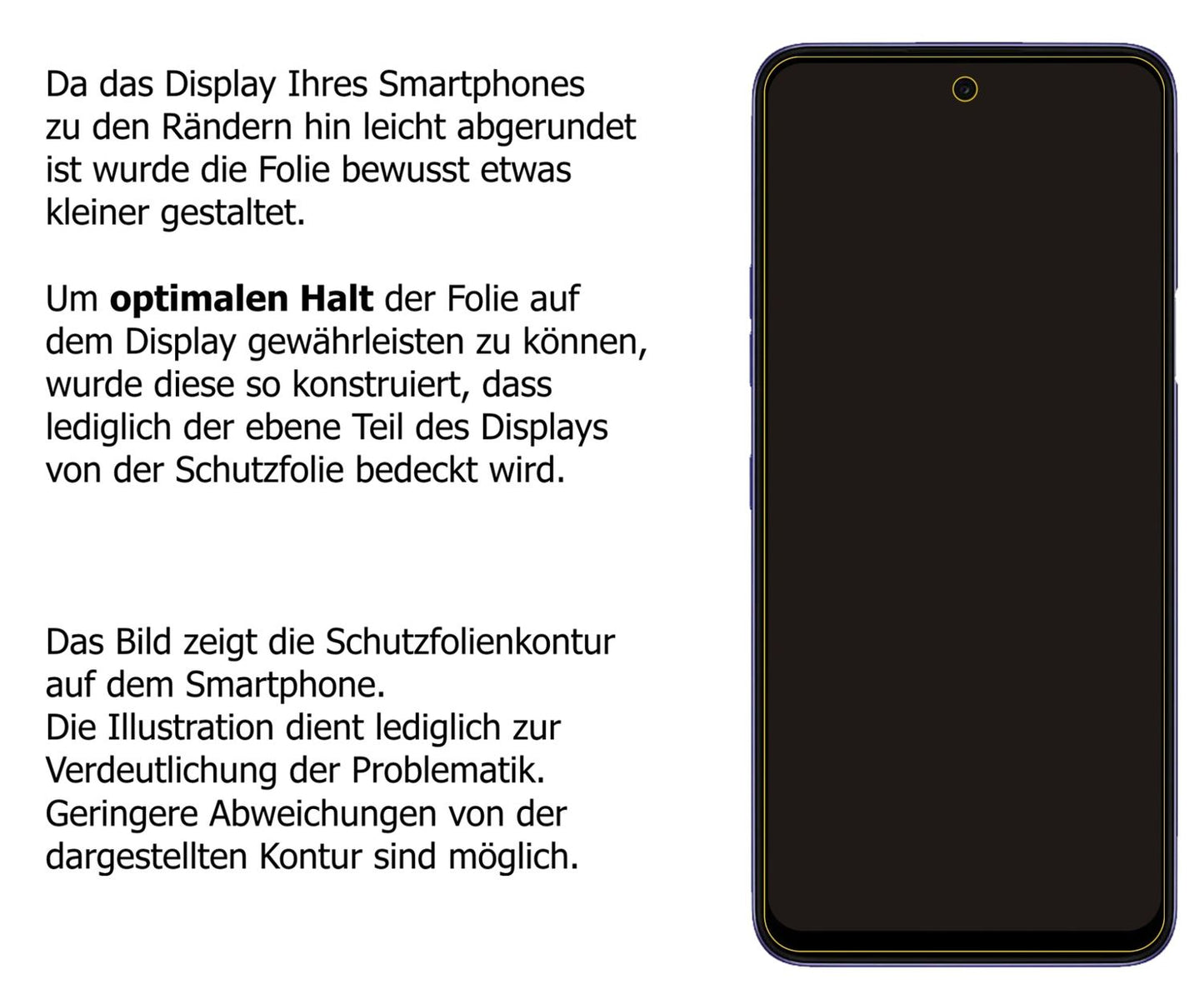 dipos Displayschutz für LG K52, mattierte Oberfläche, robuste Festigkeit und perfekte Passform