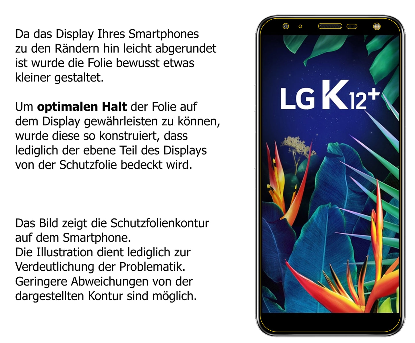 LG K12 Plus Screen Protector Privacy Filter 4-Way Protection dipos