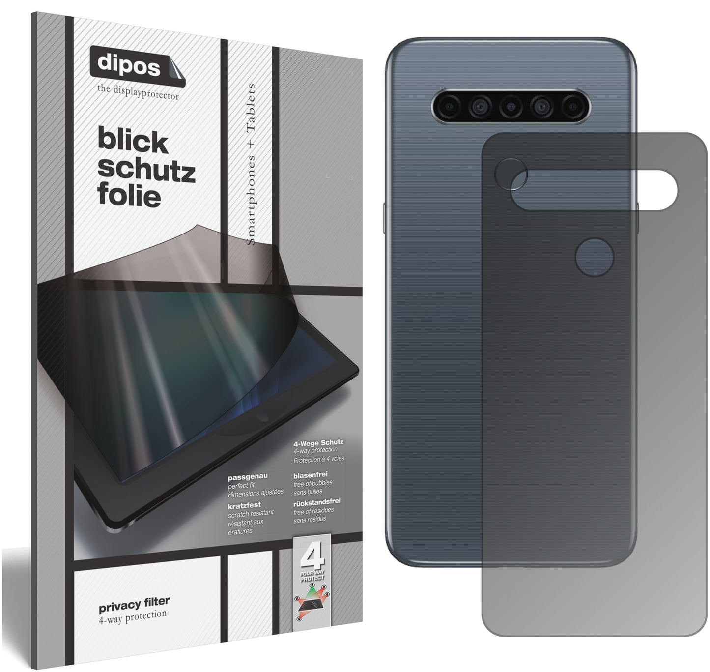 Privacy Filter: 9H Panzerglas mit Blickschutz & einfache Anbringung