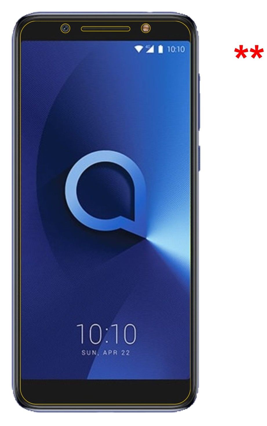 Privatsphäre-Schutz durch Sichtschutz-Folie passend zugeschnitten für Alcatel 3X