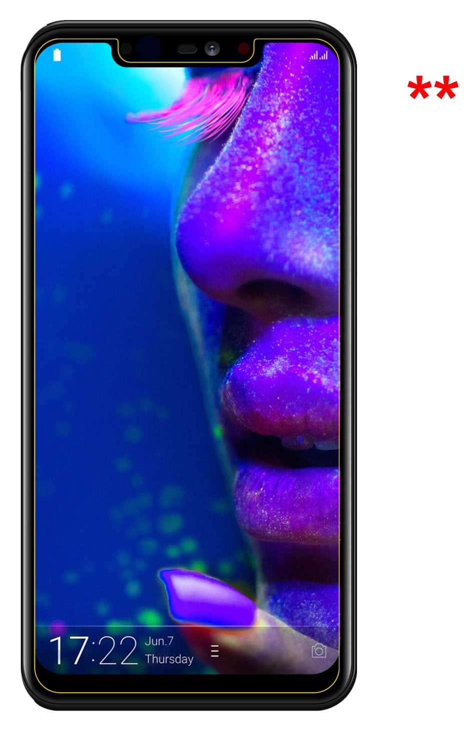 Dünne und klare Folie passend zugeschnitten für Allview Soul X5 Pro