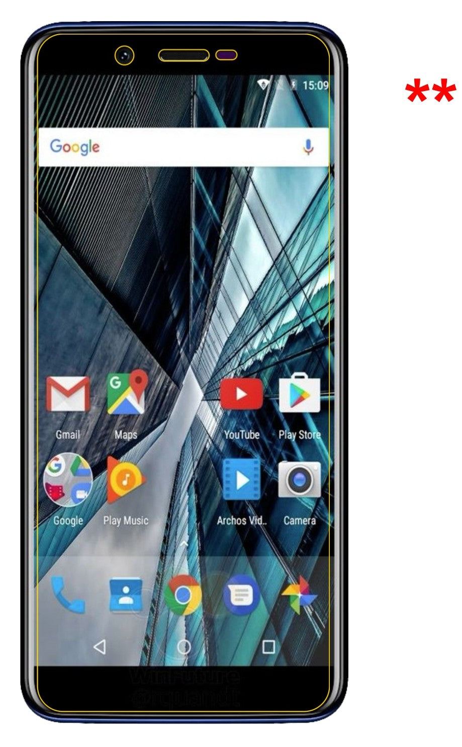 Dünne und klare Folie passend zugeschnitten für Archos Core 57S
