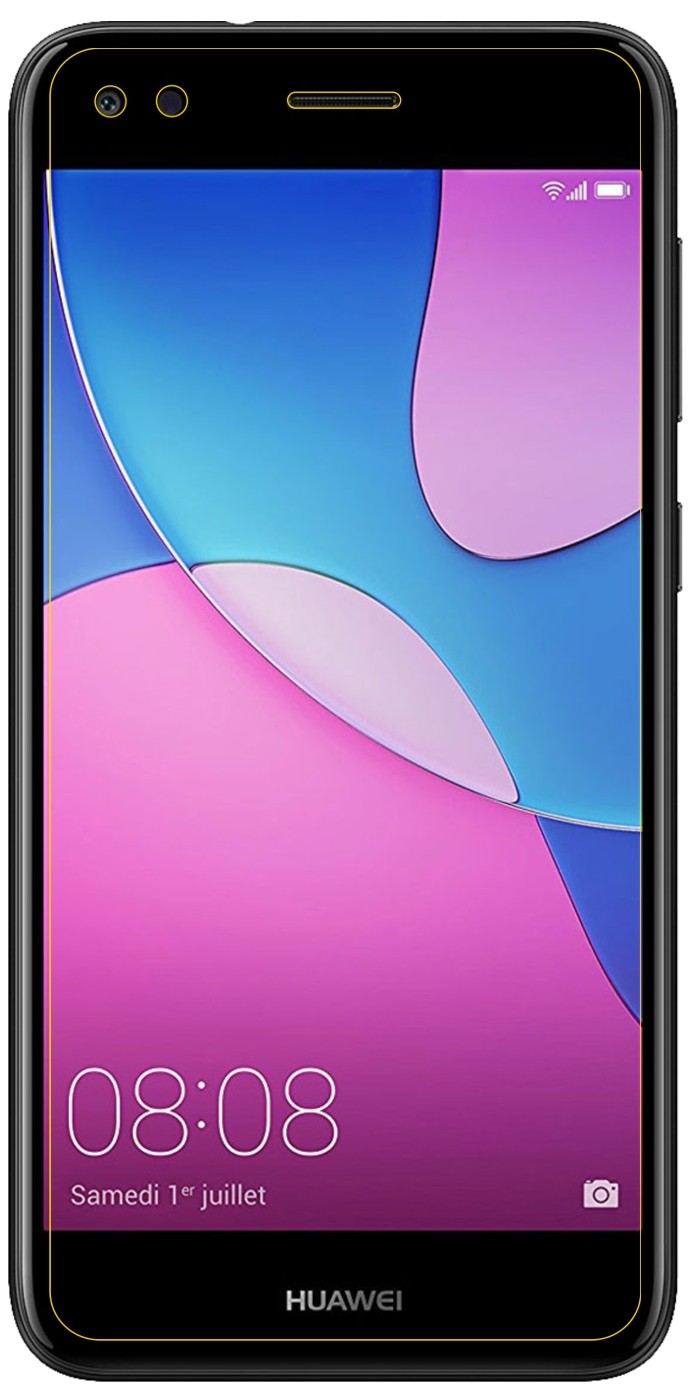 Dünne und klare Folie passend zugeschnitten für Huawei Y6 Pro 2017