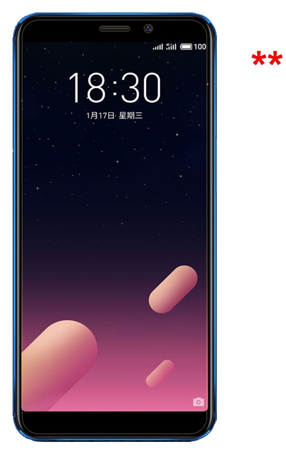 Privatsphäre-Schutz durch Sichtschutz-Folie passend zugeschnitten für Meizu M6S