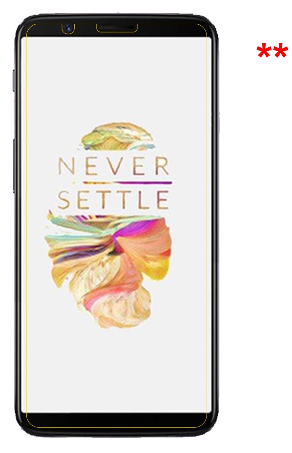Privatsphäre-Schutz durch Sichtschutz-Folie passend zugeschnitten für OnePlus 5T